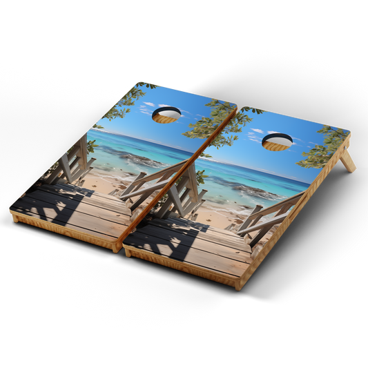 Professional Cornhole Boards – 5 Levels of Quality for Every Player - Beach #6
