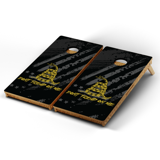 Professional Cornhole Boards – 5 Levels of Quality for Every Player - Black Don't Tread On Me