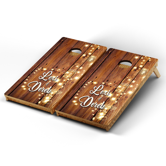 Professional Cornhole Boards – 5 Levels of Quality for Every Player - Jar Lights Custom Name