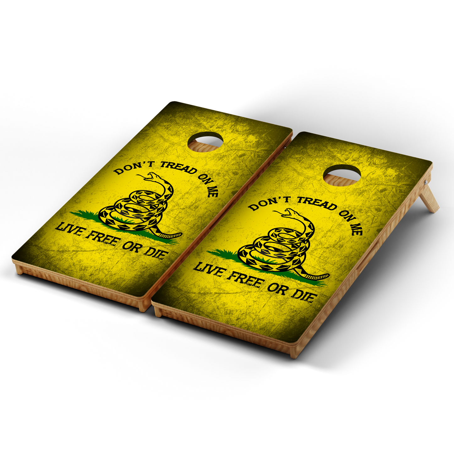 Professional Cornhole Boards – 5 Levels of Quality for Every Player - Don't Tread On Me Live Free Or Die