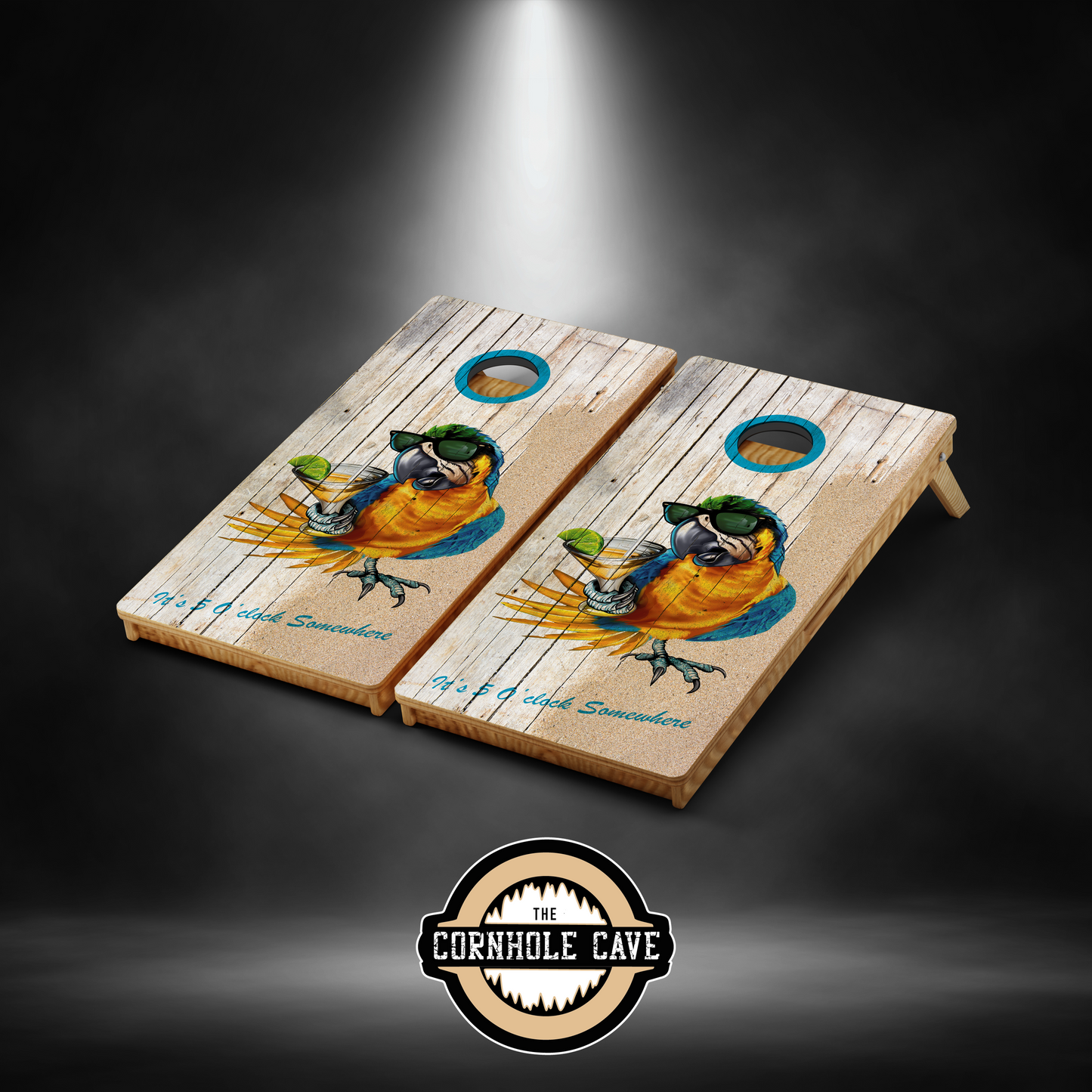 Pro Cornhole Boards - Party Parrot