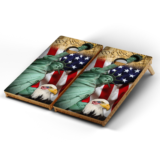 Professional Cornhole Boards – 5 Levels of Quality for Every Player - We The People Statue of Liberty