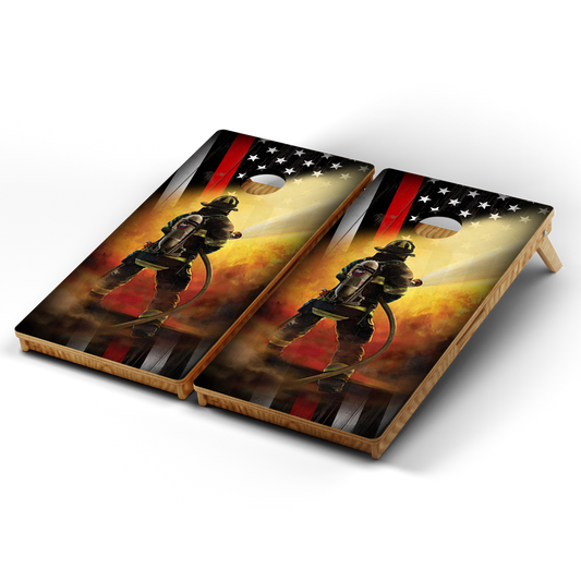 Professional Cornhole Boards – 5 Levels of Quality for Every Player - Thin Red Line Fighting Firefighter