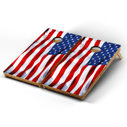 Professional Cornhole Boards – 5 Levels of Quality for Every Player - Wavy US Flag