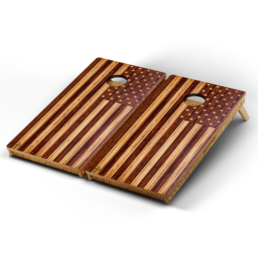 Professional Cornhole Boards – 5 Levels of Quality for Every Player - Wooden USA Flag