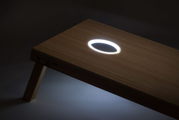 Lighted corn hole boards deals