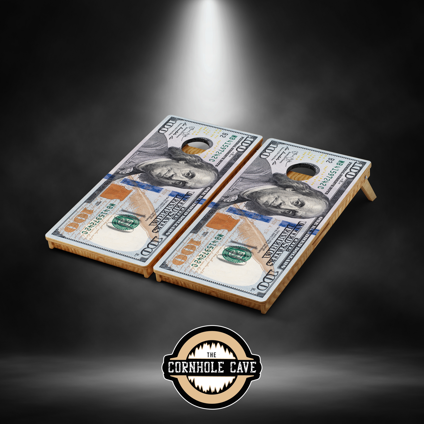 Pro Cornhole Boards - $100 Bill
