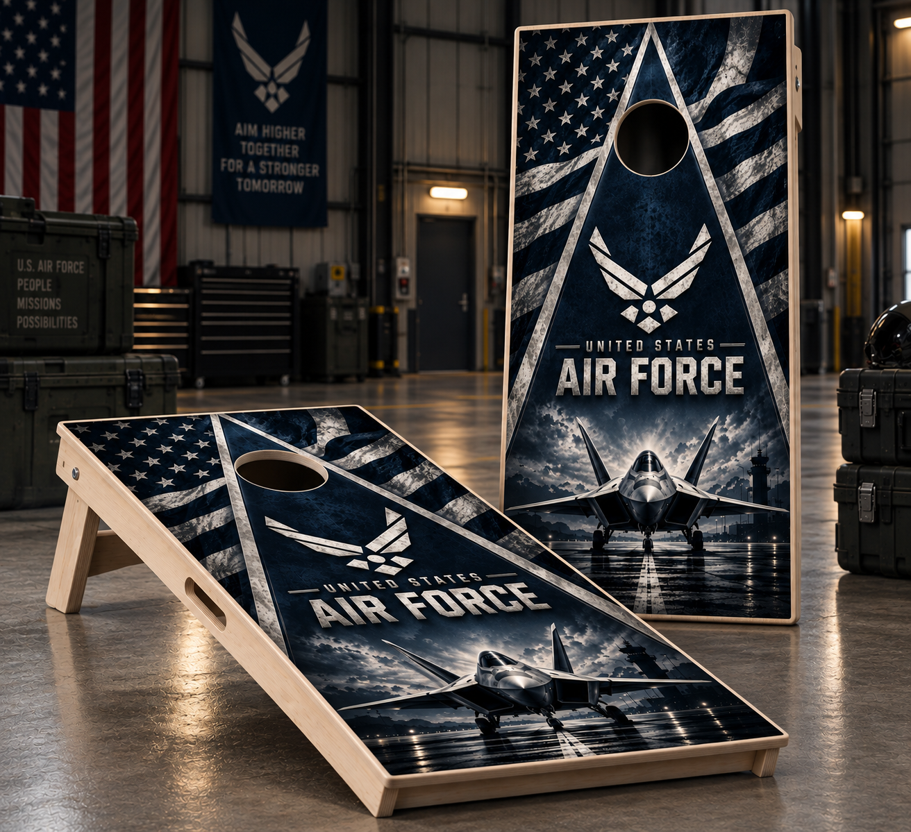 Air Superiority | The Service & Valor Collection | Professional Cornhole Boards