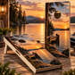 Lakeside Sunset | The Lake Life Collection | Professional Cornhole Boards