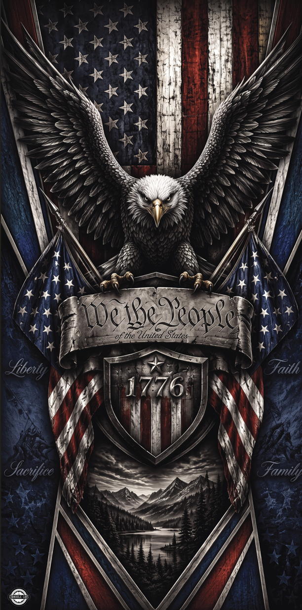 We The People of the United States | Patriot Collection | Professional Cornhole Boards