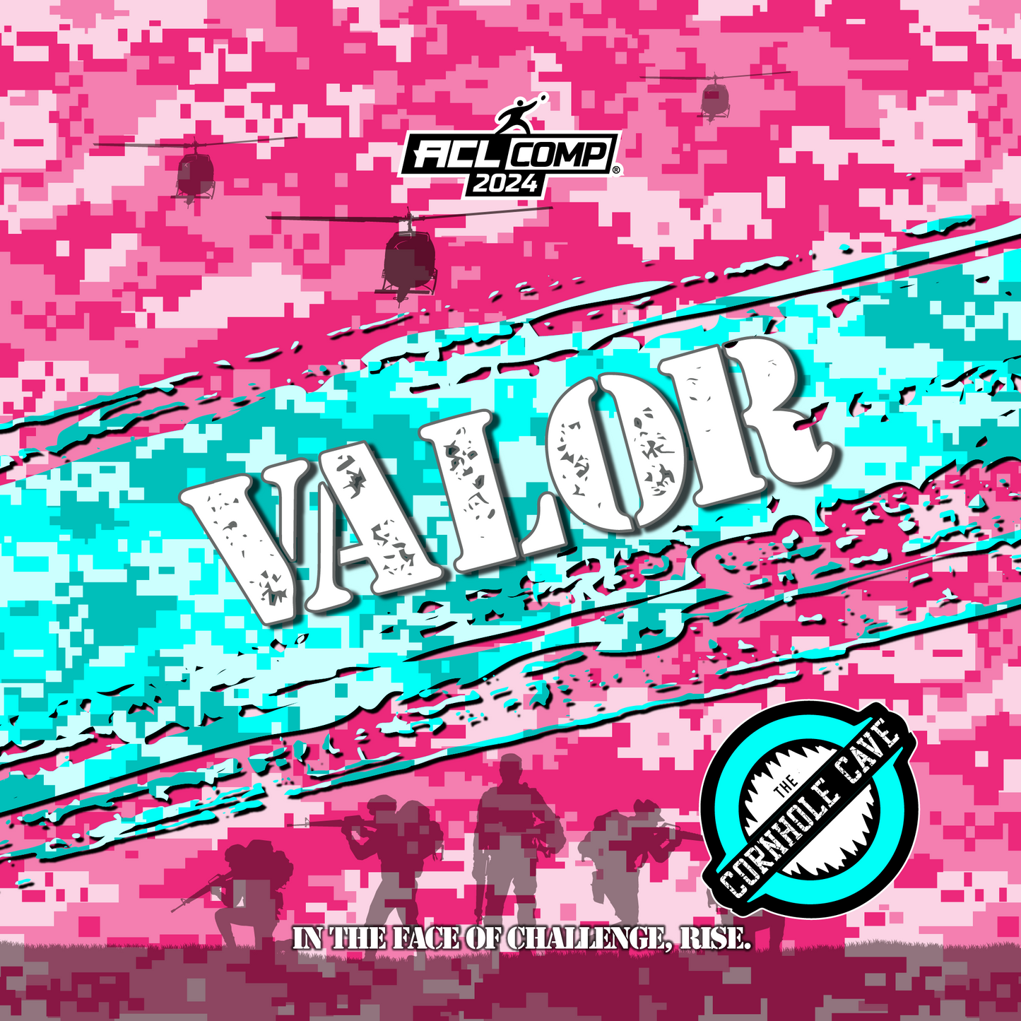 2024 ACL COMP Approved - Valor - Pink/Turquoise
