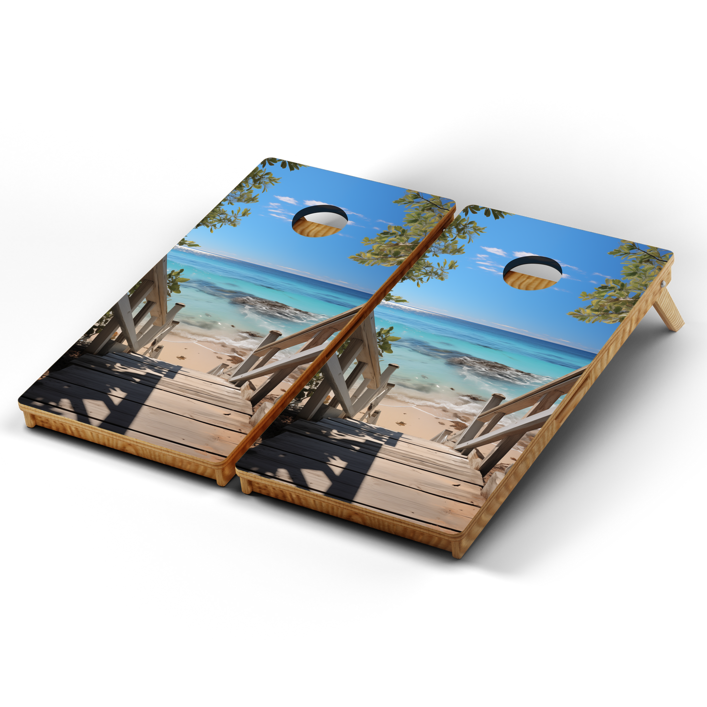 Professional Cornhole Boards – 5 Levels of Quality for Every Player - Beach #6