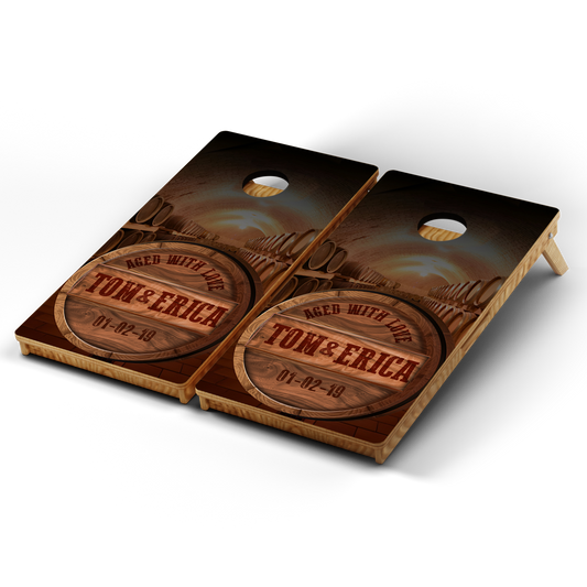Professional Cornhole Boards – 5 Levels of Quality for Every Player - Custom Name Whiskey Barrel