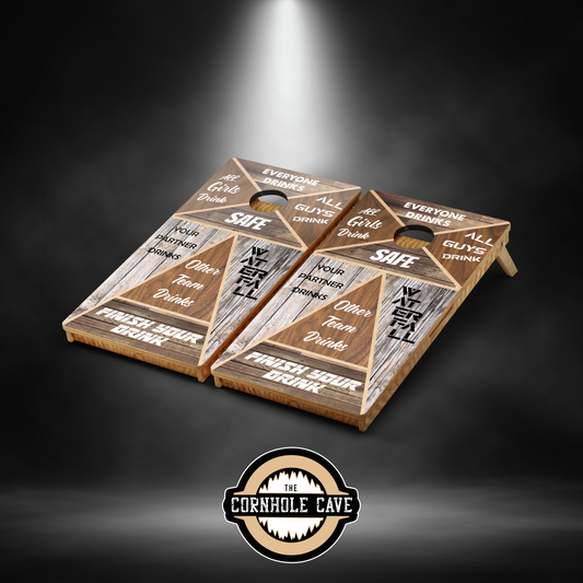 Pro Cornhole Boards - Drinking Game Wood
