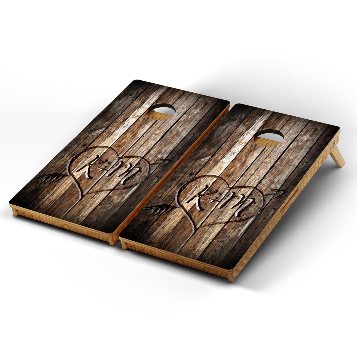 Professional Cornhole Boards – 5 Levels of Quality for Every Player - Engraved Initials Custom