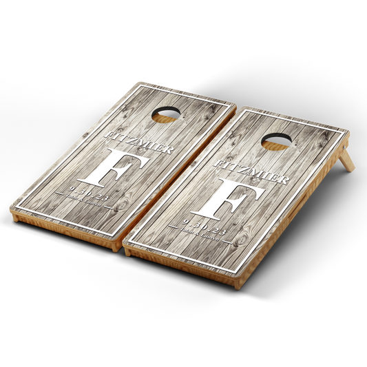 Professional Cornhole Boards – 5 Levels of Quality for Every Player - Custom Family/Wedding Name #2