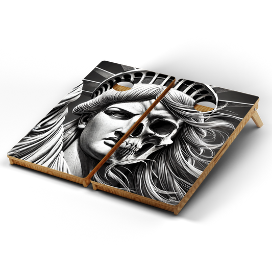 Professional Cornhole Boards – 5 Levels of Quality for Every Player - Lady Liberty Skull