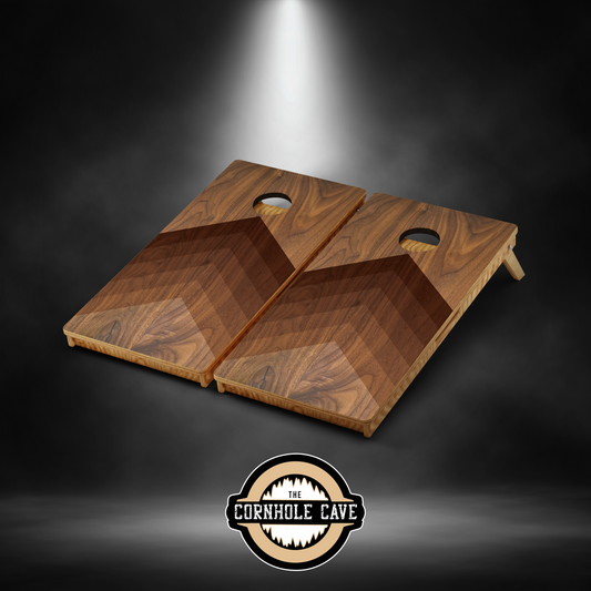 Elite Cornhole Boards - Directional Wood Grain