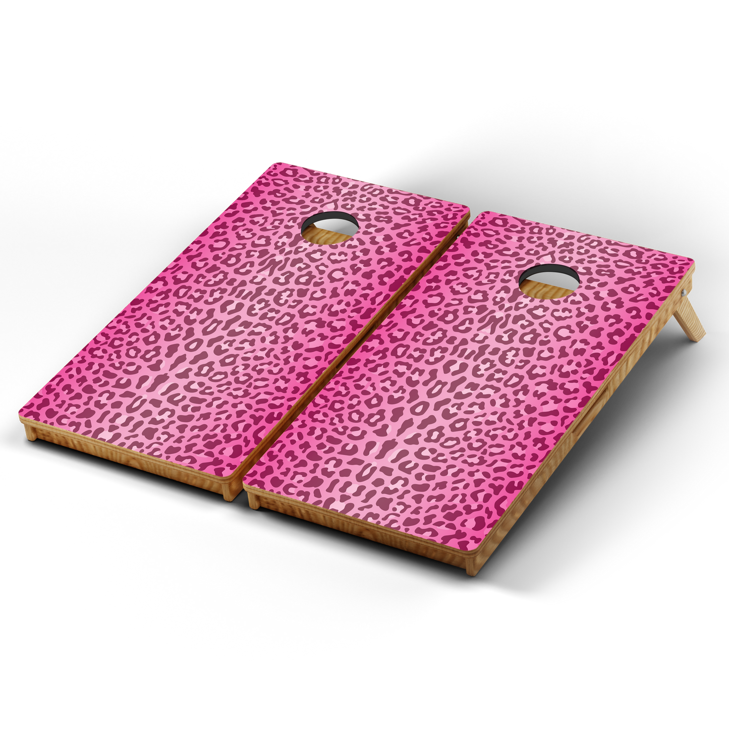 Professional Cornhole Boards – 5 Levels of Quality for Every Player - Pink Cheetah Print