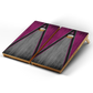 Professional Cornhole Boards – 5 Levels of Quality for Every Player - Pink Grey Wood Triangle