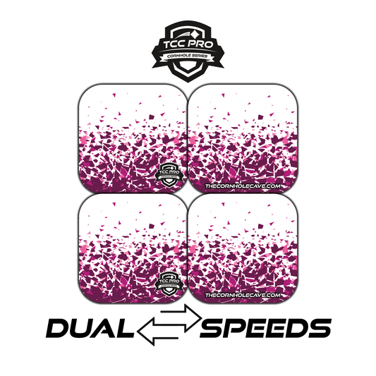 Elite Pro-Style Cornhole Bags – Unmatched Precision, Durability & Game-Changing Performance - Pink Shattered Glass- FREE SHIPPING!