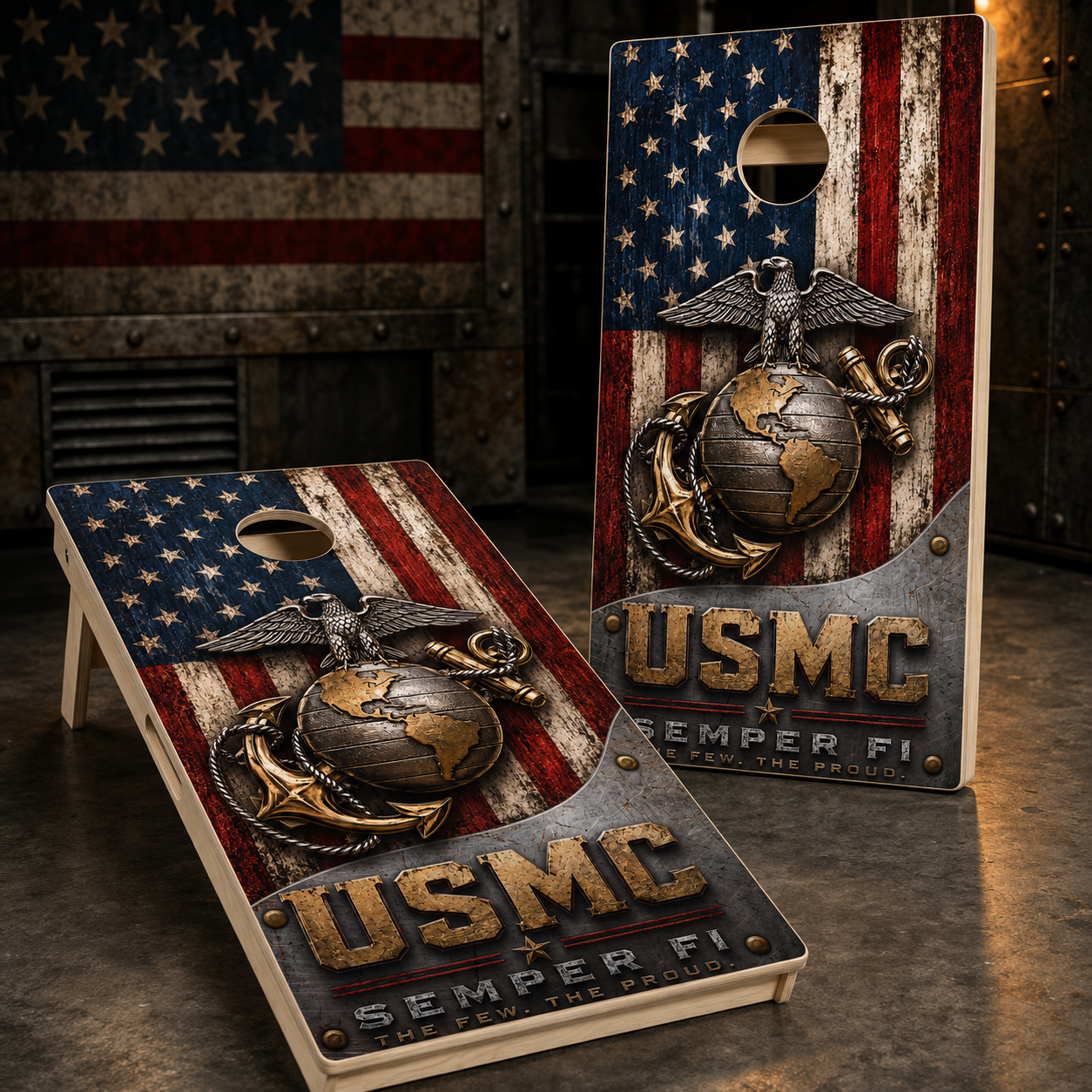 The Few. The Proud. | The Service & Valor Collection | Professional Cornhole Boards