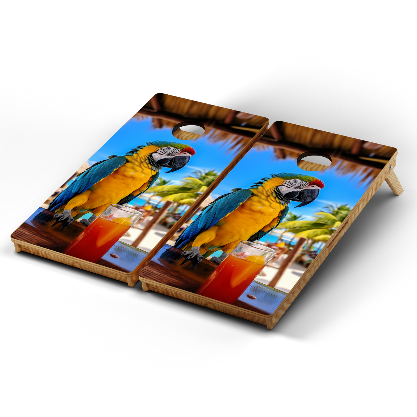 Professional Cornhole Boards – 5 Levels of Quality for Every Player - Tiki Parrot #2