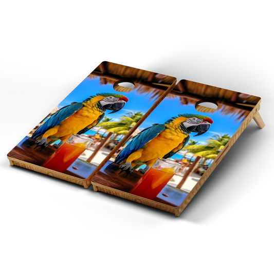 Professional Cornhole Boards – 5 Levels of Quality for Every Player - Tiki Parrot #2