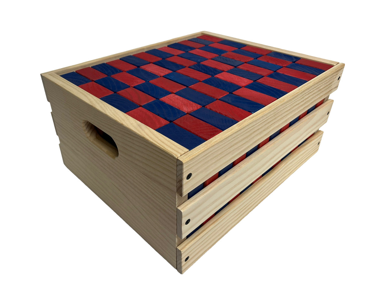 Colorful Premium Giant Toppling Timbers with Plain Crate- Choose Your Colors!