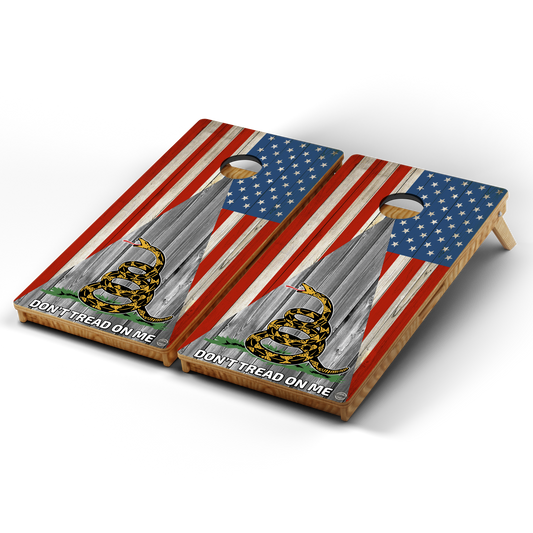 Professional Cornhole Boards – 5 Levels of Quality for Every Player - US Triangle Don't Tread On Me