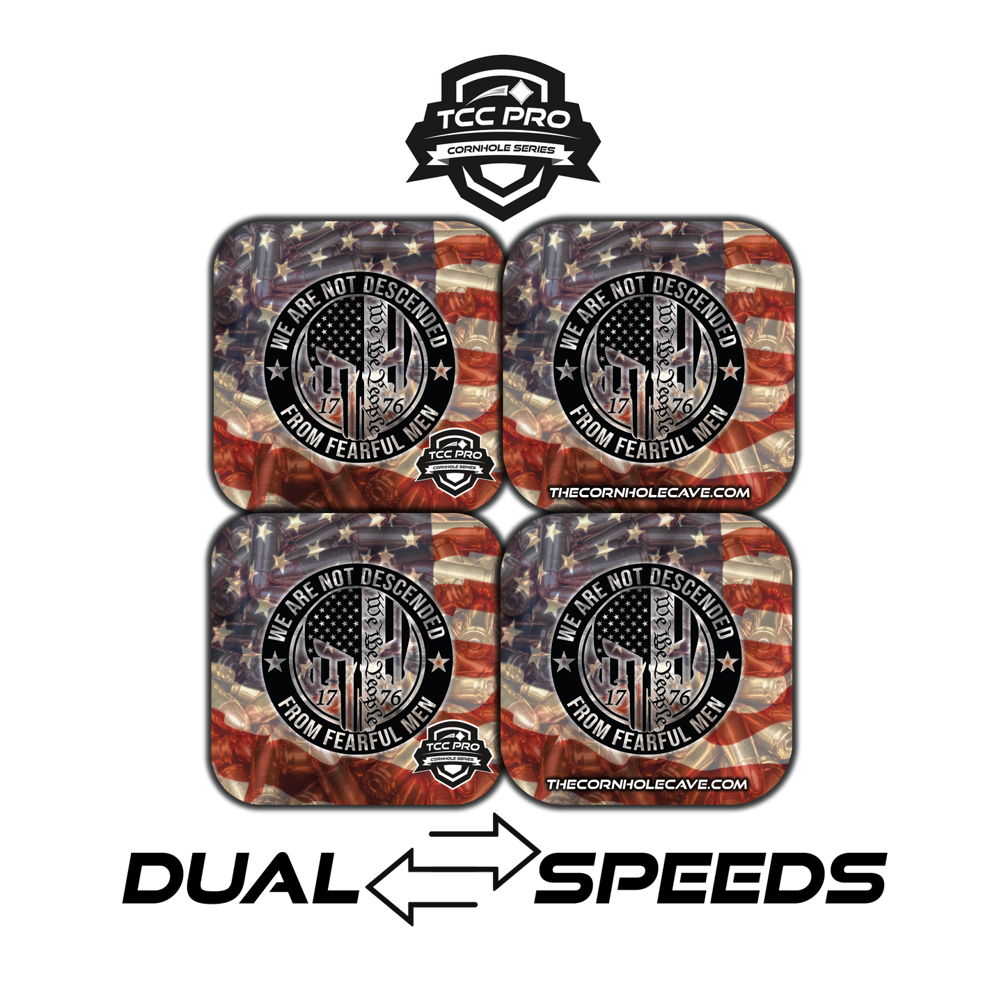 Elite Pro-Style Cornhole Bags – Unmatched Precision, Durability & Game-Changing Performance - We Are Not Descended From Fearful Men- FREE SHIPPING!