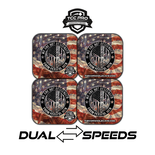 Elite Pro-Style Cornhole Bags – Unmatched Precision, Durability & Game-Changing Performance - We Are Not Descended From Fearful Men- FREE SHIPPING!