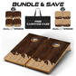 Ultimate Cornhole Bundle: Boards, Pro Bags, & Free Carrying Case ($50 Value) - Wood Mountains