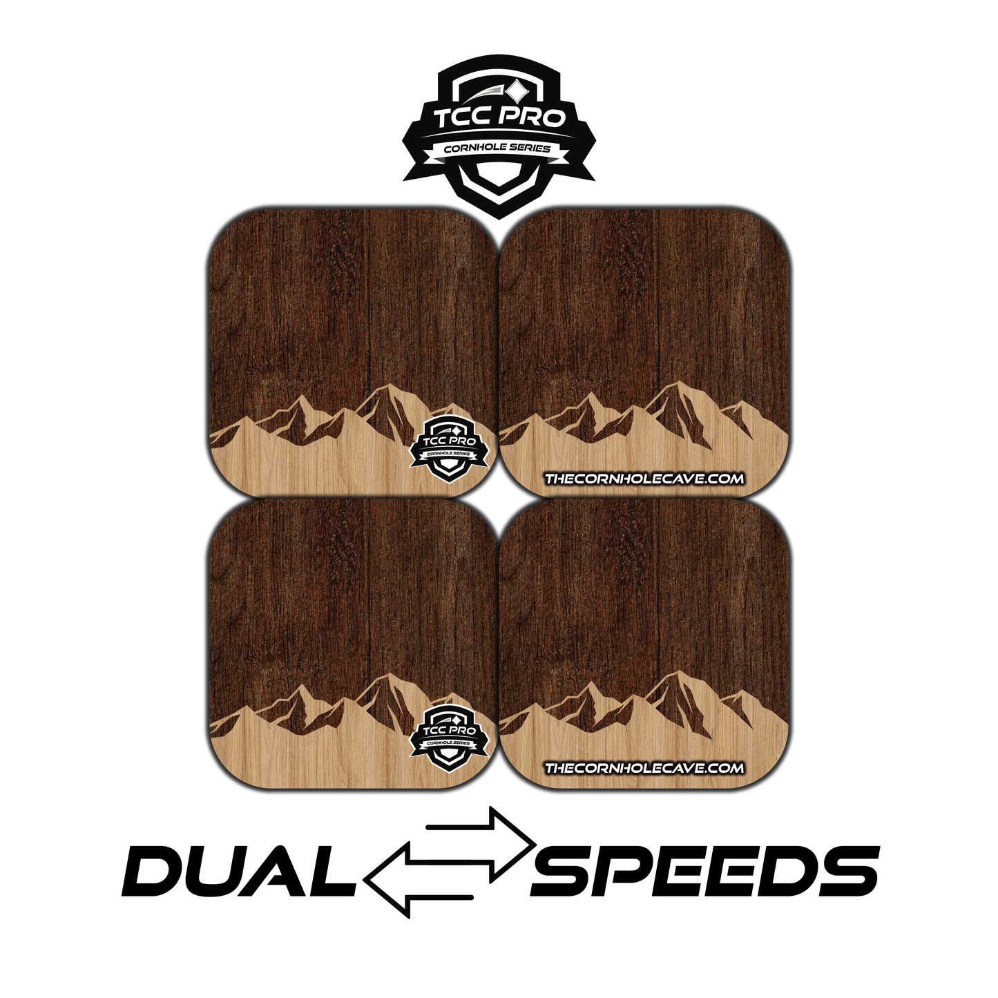 Ultimate Cornhole Bundle: Boards, Pro Bags, & Free Carrying Case ($50 Value) - Wood Mountains